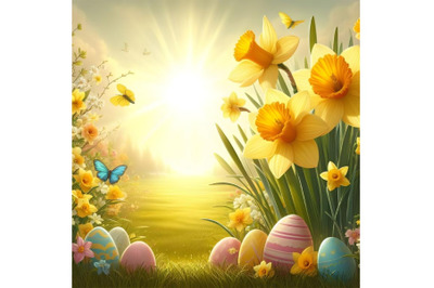 Spring Easter background