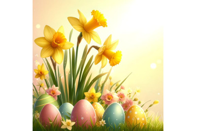 Spring Easter background