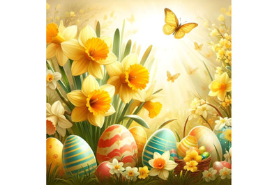 Spring Easter background