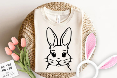 Cute Easter Bunny bandana svg, Cute bunny svg, Easter bunny svg