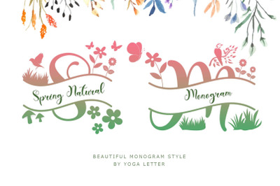 Spring Natural Monogram