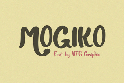 MOGIKO Playful Brush Font