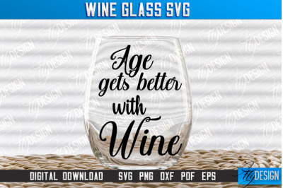 Wine Glass SVG Design | Alcohol SVG Quotes | Glass SVG Quotes v.1