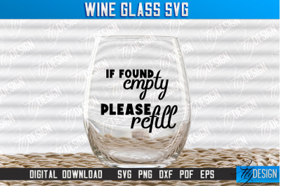 Wine Glass SVG Design | Alcohol SVG Quotes | Glass SVG Quotes v.1