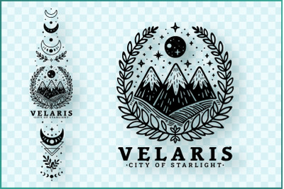 Enchanted Velaris Starlight Bundle Bookish Digital Art SVG