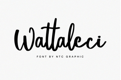 Wattaleci Brush Script Font