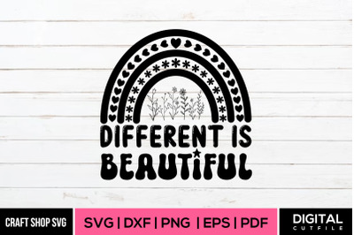 Different Is Beautiful, Flower SVG