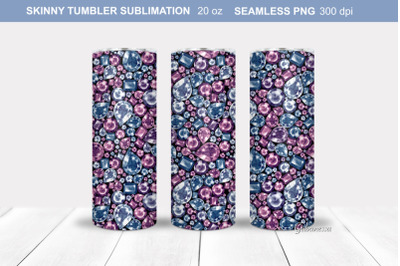 Gems Tumbler Wrap | Jewerly Tumbler Sublimation 3