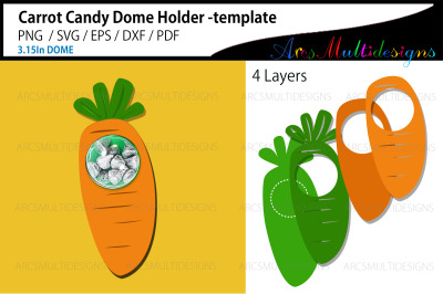Carrot candy dome holder