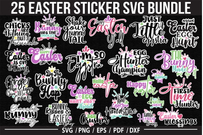 Easter  Sticker SVG Bundle