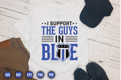 I Support the Guys in Blue, Police SVG