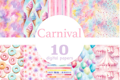 Carnival Digital Paper | Festival Pattern
