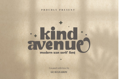 Kind Avenue Modern SanSerif Font