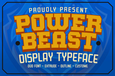 Power Beast Display Font