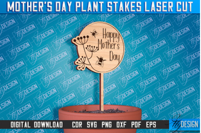 Mother&#039;s Day Plant Stakes Laser Cut | Laser Flower Stakes Design | CNC