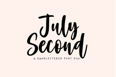 July Second Font Duo