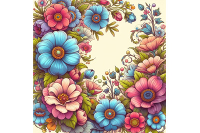 Flowers. Vector illustration of floral