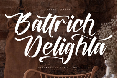 Battrich Delighta - Handwritten Script Font