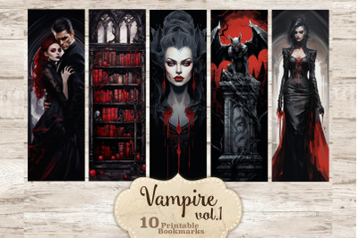 Vampire Bookmarks Printable | Gift For Book Lover
