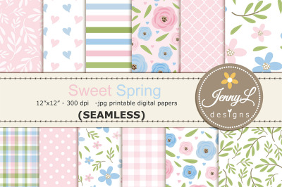 Spring / Summer SEAMLESS Digital Papers