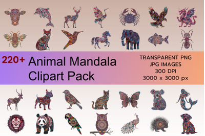 Animal Mandala Sublimation Bundle