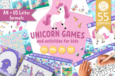 Unicorn games and activities for kids