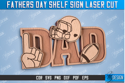 Fathers Day Shelf Sign | 3D Shelf Sign | Gift for Grandpa | CNC Files