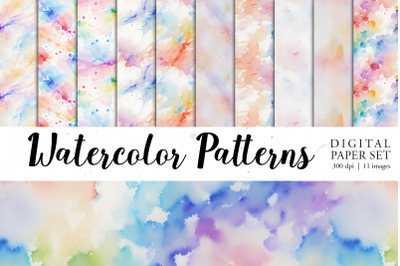 Watercolor Patterns Bundle | PNG cliparts