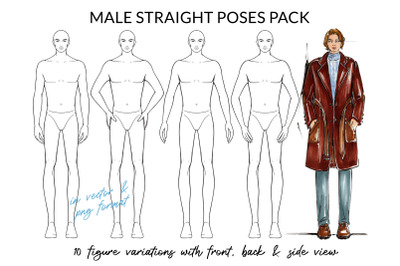 Male Straight Poses Pack
