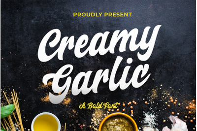 Creamy Garlic Script Font