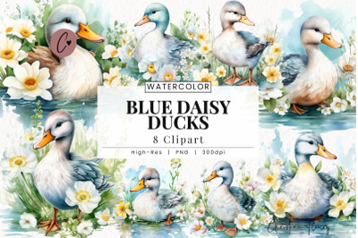 Spring Ducks Clipart&2C; Spring PNG
