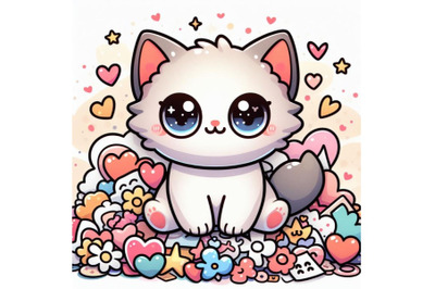 Clipart cute cat