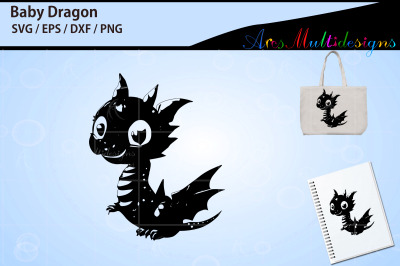 Baby Dragon silhouette