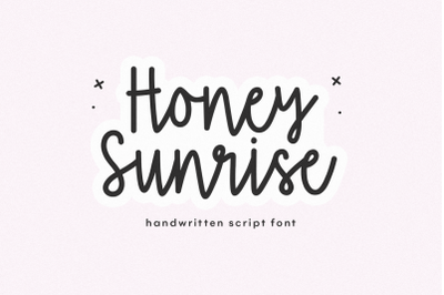 蜂蜜日出-可爱的脚本字体