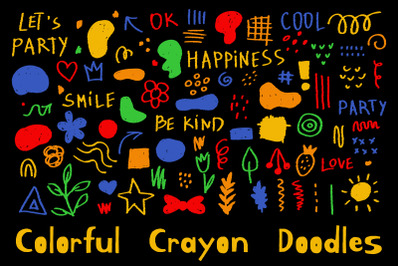 Colorful Crayon Doodles