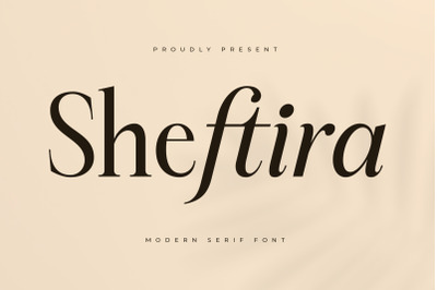 Sheftira - Modern Serif Font