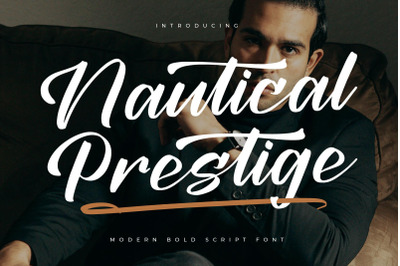 Nautical Prestige - Modern Bold Script Font