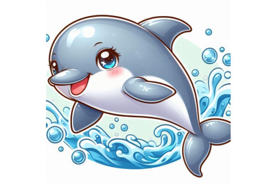 Cute adorable dolphin