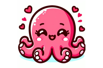kawaii very a cute octopus loved