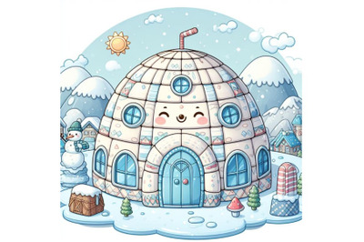 Eglo house in ice land