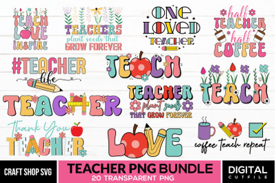 Teacher PNG Bundle Sublimation