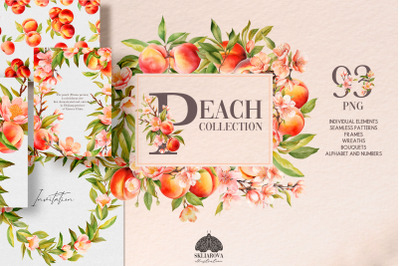Watercolor Peach Collection