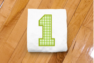 Varsity Number 1 | Applique Embroidery
