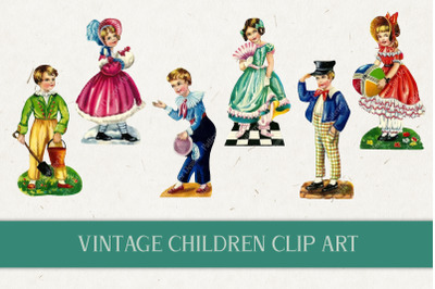Vintage Children Clip Art