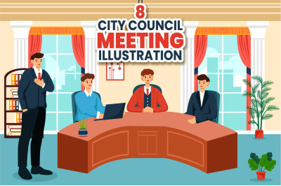 8 City Council Meeting Illustration