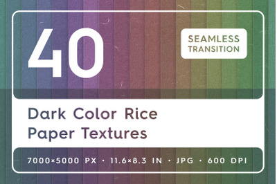 40 Dark Color Rice Paper Textures