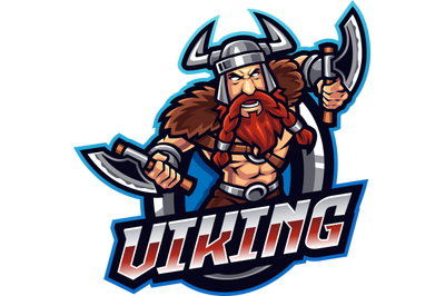 Viking esport mascot logo design