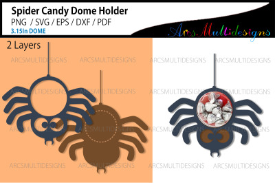 Spider candy dome holder