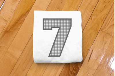 Varsity Number 7 | Applique Embroidery