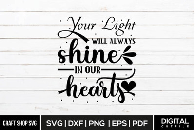 Memorial SVG, Memorial Quote SVG Cut File